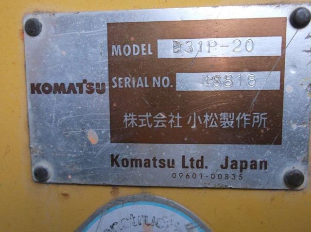 Komatsu D31P-20 Year: 1999 Bulldozer — photo 4