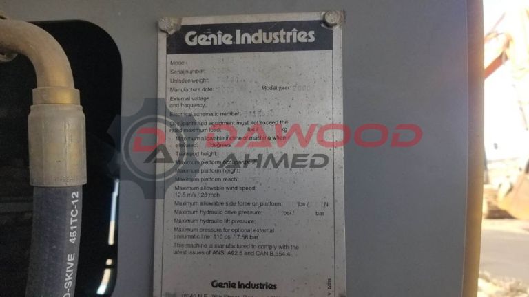 Genie S125 Boom Lift Year: 2000 from United States — photo 5