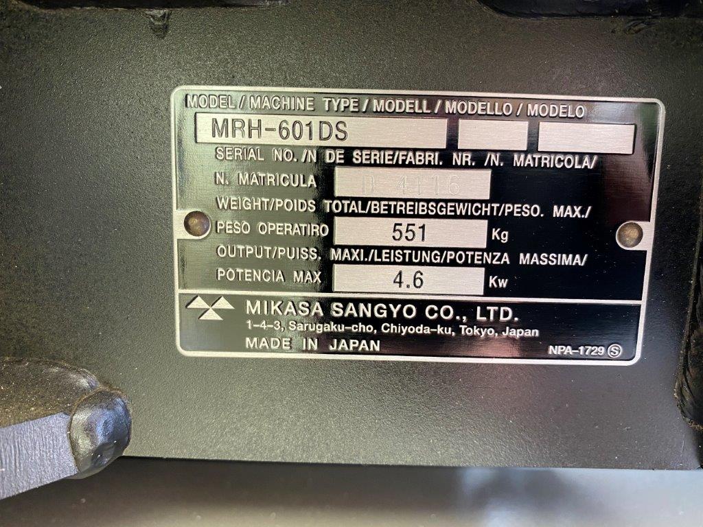 Mikasa MRH601DS - Walk Behind Rollers - Brand New - Made in Japan — photo 2