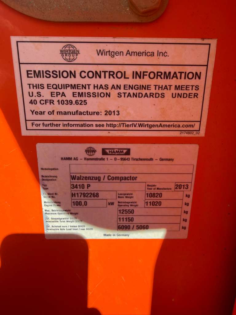 Used Hamm 3410P Vibration Roller for Sale | Good Condition — photo 23