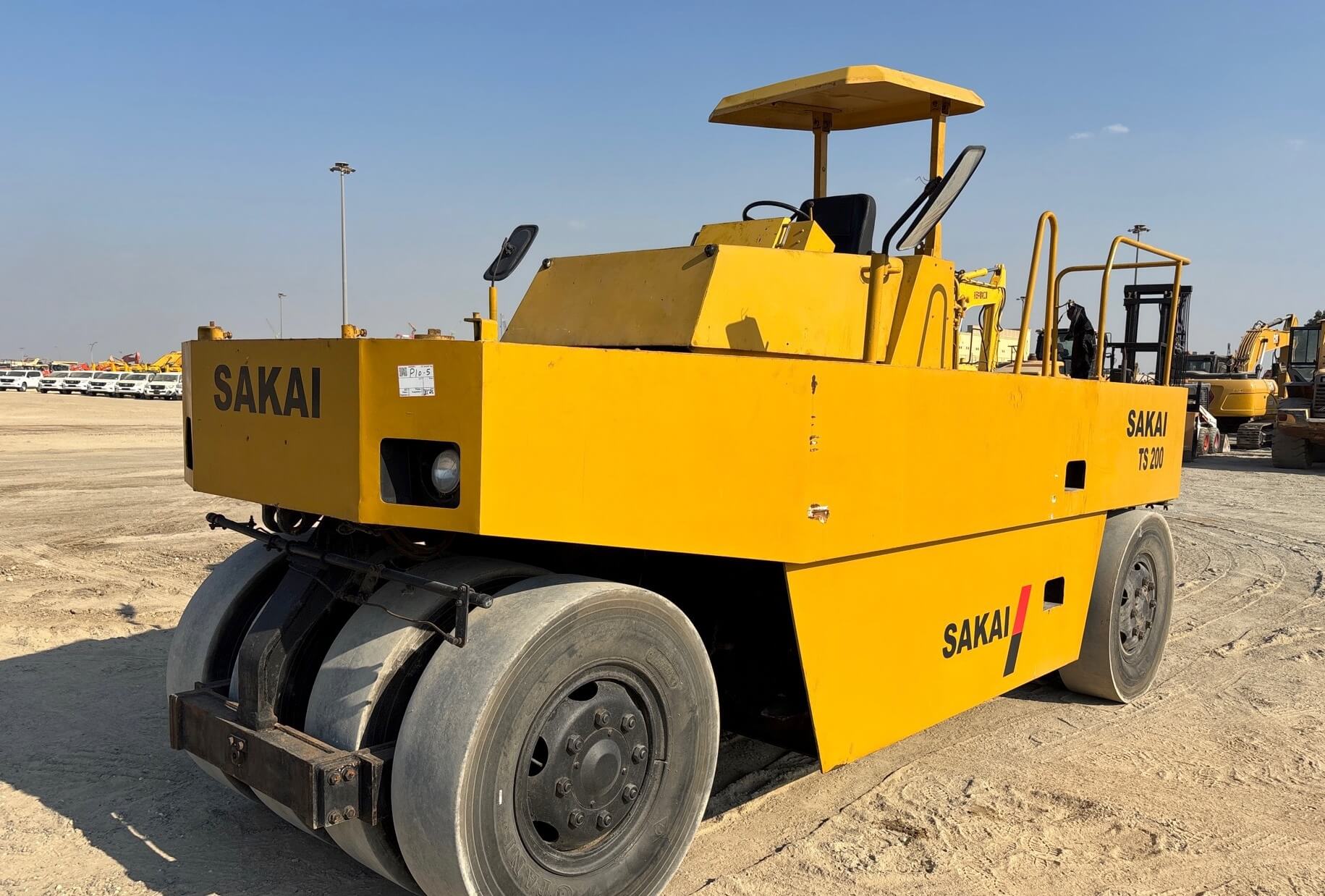 Used Sakai TS200 Pneumatic Tire Roller for Sale | Road Compactor in Good Condition 1993 — For Sale at Dawood Ahmed FZE