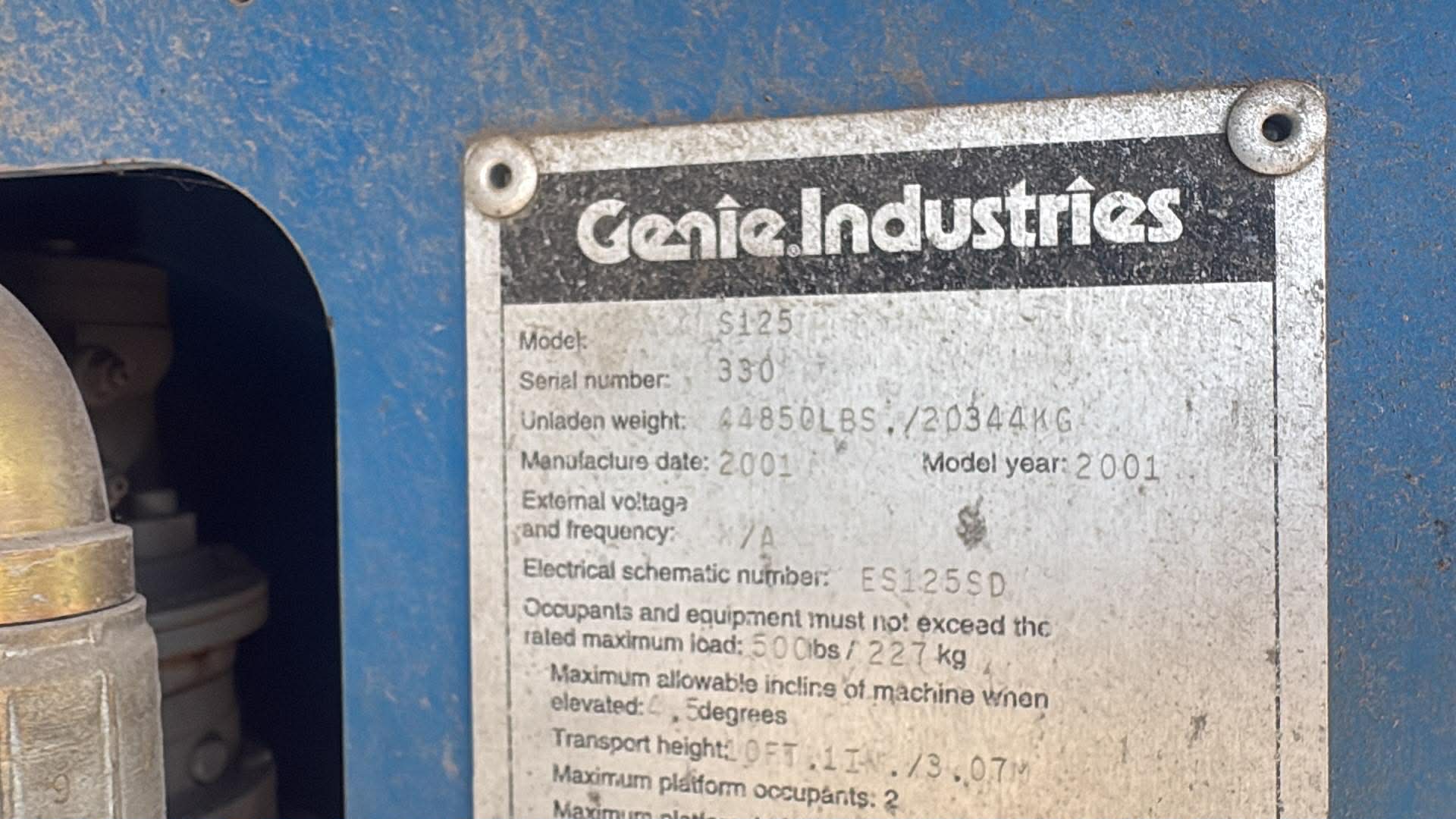 Used Genie S-125 Boom Lift 2001 Model Available for Sale — photo 7