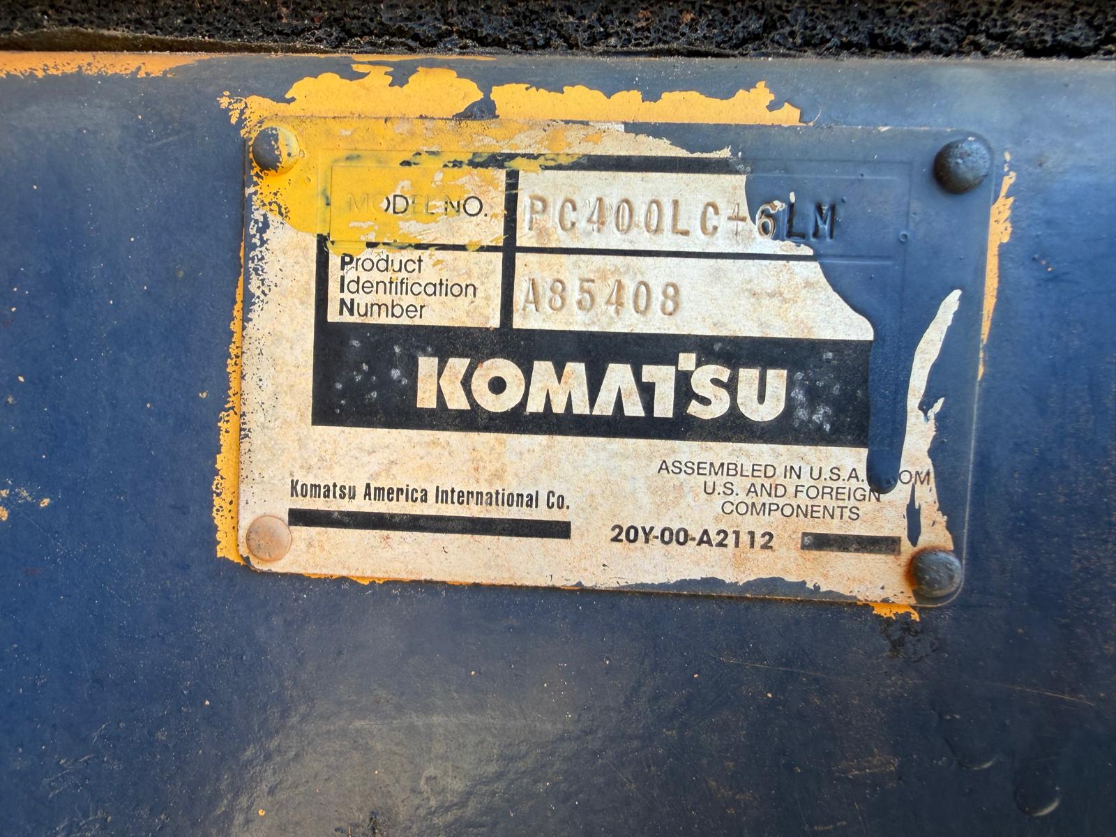 2003 Komatsu PC400LC-6M Excavator — photo 3