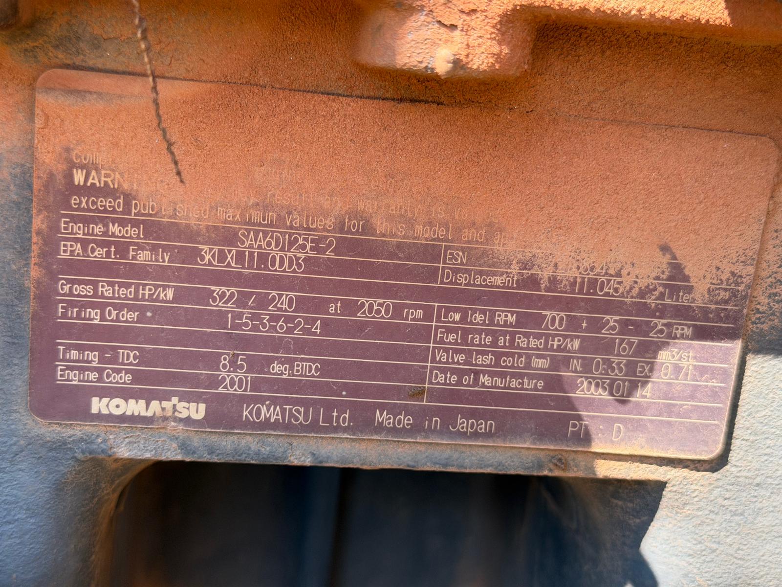 2003 Komatsu PC400LC-6M Excavator — photo 6