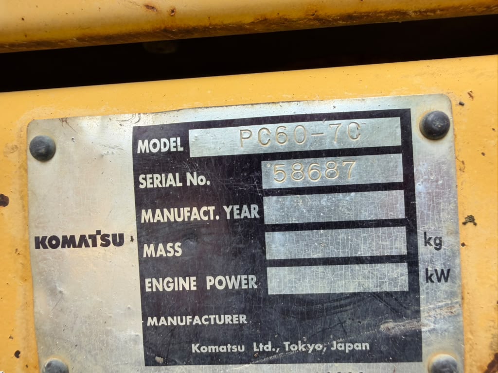 1997 Komatsu PC60-7 Excavator — photo 11